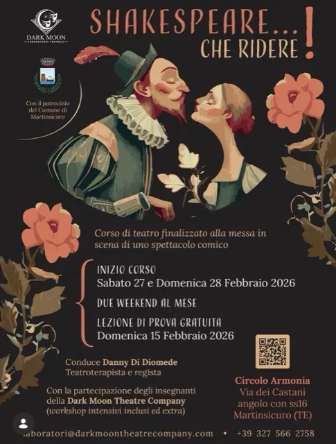 Locandina della campagna Shakespeare che ridere a Martinsicuro